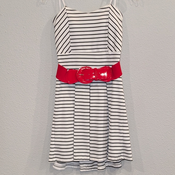 Strapless Striped Dress by Yoyo 5 Sz Large - Picture 1 of 3